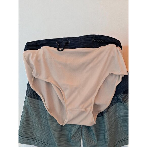 George Size S (28-30) Blue Striped E-Board Swim Trunks - Picture 10 of 10